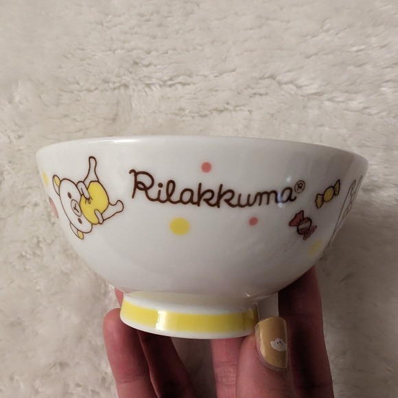 New 4" Rilakkuma Ceramic Rice Bowl - Picture 3 of 10